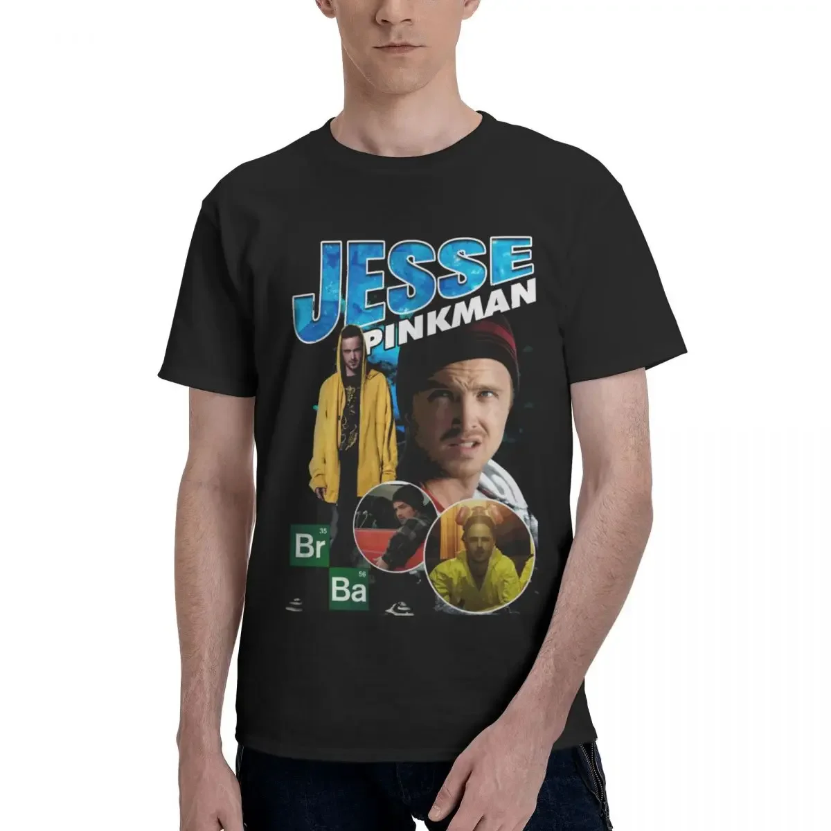 

Breaking For Men Graphic Y2K Clothes Bad Jesse Pinkman Round Neck Collar Vintage vintage funny printing Quality Unique T Shirt