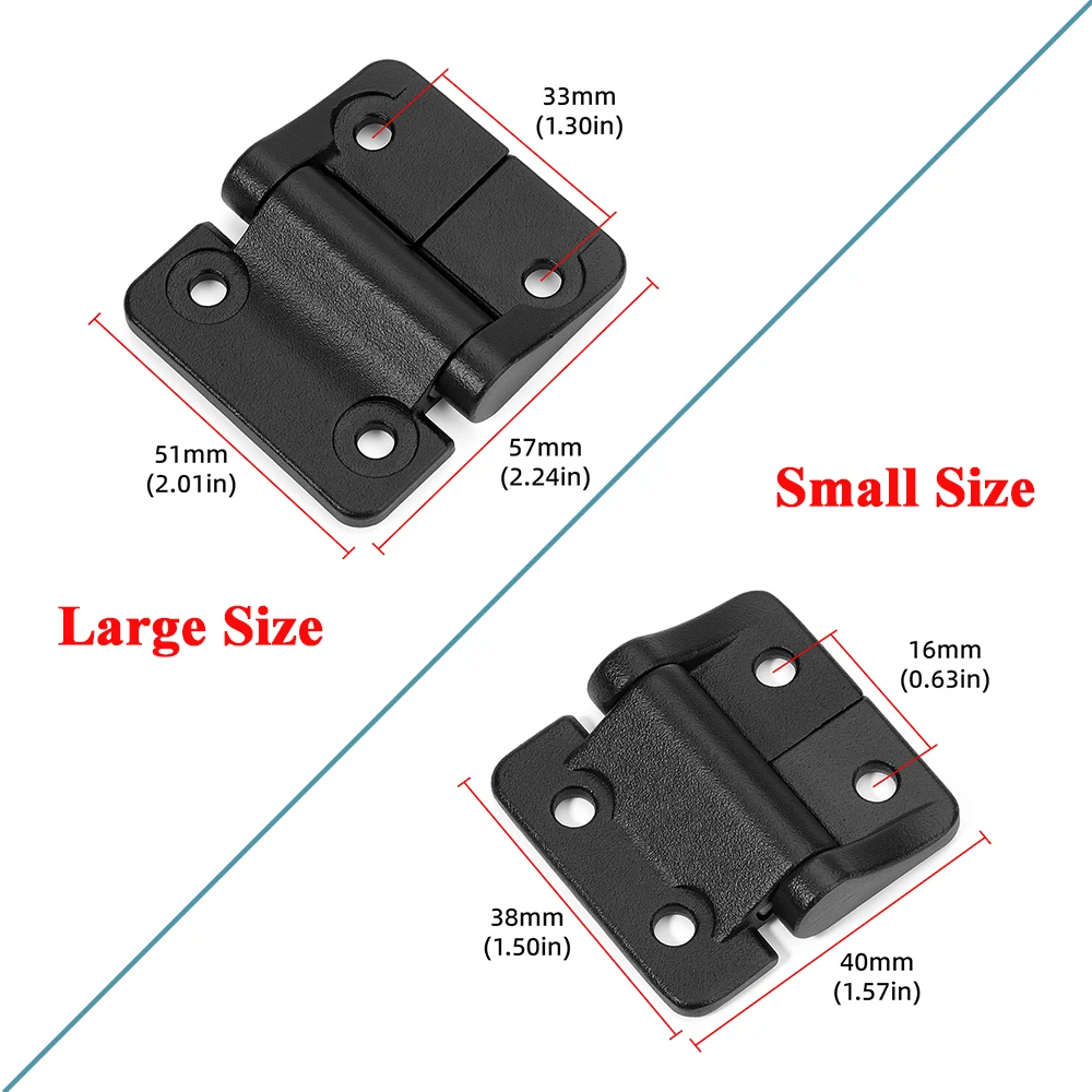 1pcs Constant Torque Hinge With Any Stop Damping Axis Hinges Flip Folding Hinge Black Marine Boat Hardware Door Hinges Damping