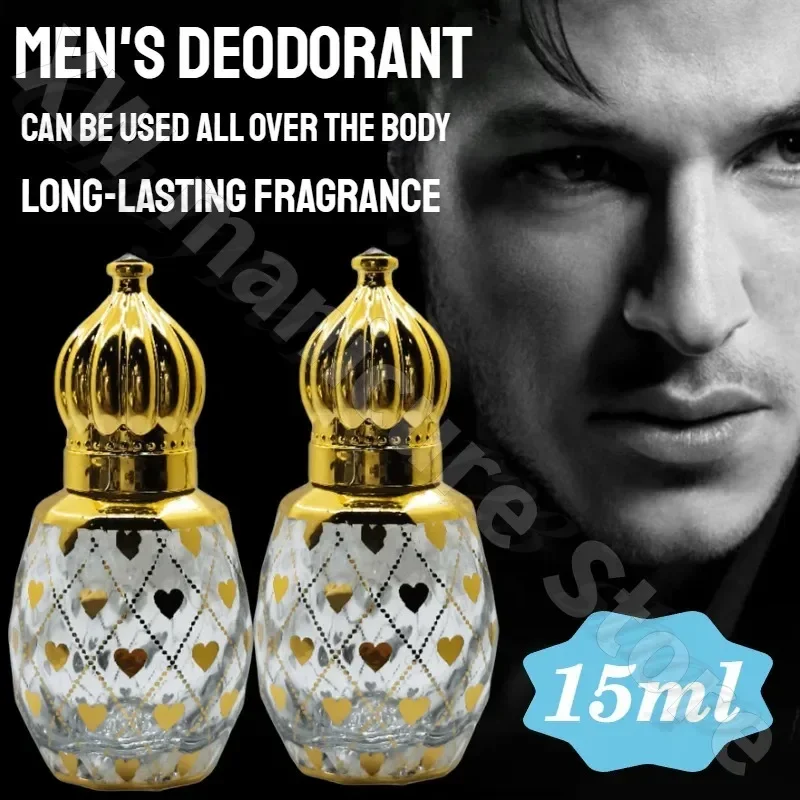 Middle East Dubai Men\'s Deodorant Fragrance Lasting Ebony Aquilaria Wood Flavor Cologne Flavor 15ml