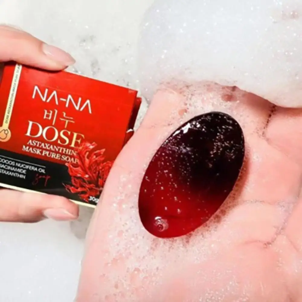 Deep Cleansing Astaxanthin Mask Soap Moisturizing Mild Formula Whitening Soap Handmade Brightens Skin Skin Care Soap