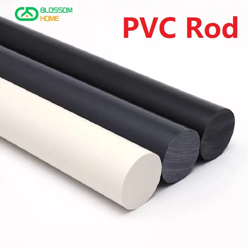 

35mm 40mm 45mm 50mm White Black Gray PVC Rod Polyvinyl Chloride Bar Poly Vinyl Chloride Stick Resistant To Acid Alkali Round Bar