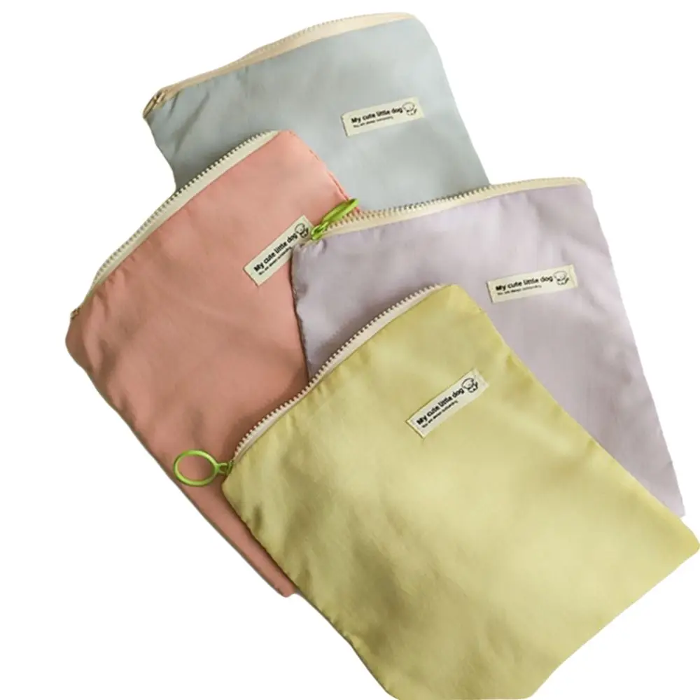 

Cute Nylon Sanitary Napkin Organizer Bag Zipper Portable Small Makeup Bag Waterproof Keychain Earphone Coin Purse Gift