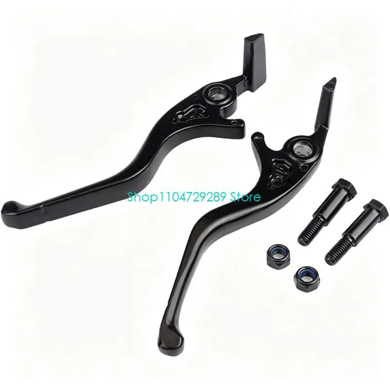 D8KE Aluminum Brake Lever Set for Dirt Bike Brake Repair, Left and Right Motorcycle Replacement Pair for Garage Service and