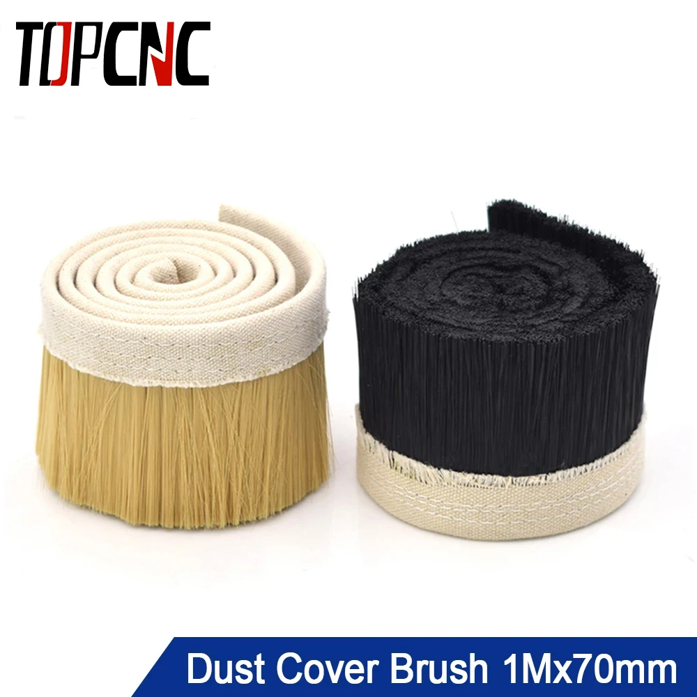 TOPCNC 1Mx70mm /1Mx100mm Brush Vacuum Cleaner Engraving Machine Dust Collector Cover For CNC Router