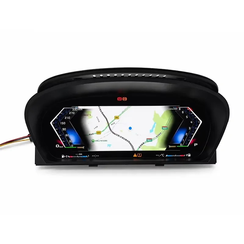 OEM Style 12.3 Inch Digital Instrument Cluster for E60 E70 E71 LCD Dashboard Speedometer Virtual Cockpit Retrofit Box Kit
