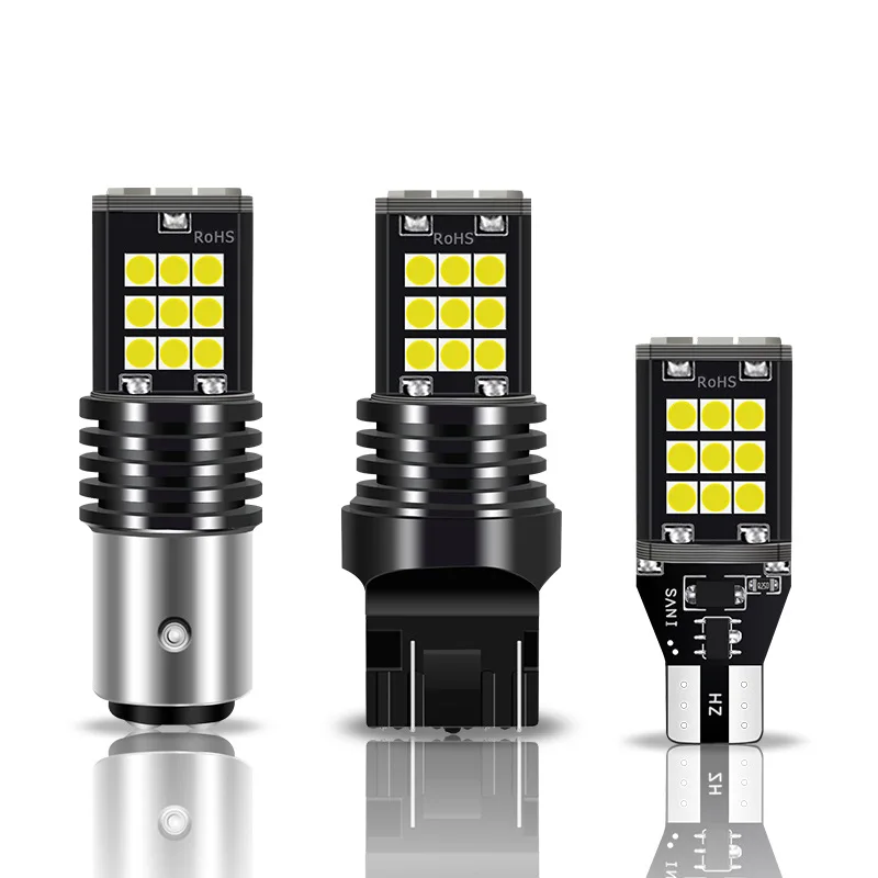 1X Ba15s P21w светодиодный 1156 Py21W светодиодный ная лампа 3030SMD 1157 Bay15d p21/5w T15 7440 7443 светодиодная сигнальная лампа поворотный фонарь задний стоп-сигнал 12 В красный