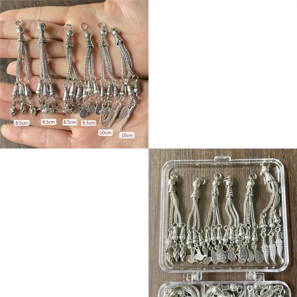 

Set of 18 Moon Star Coconut Tree Pendants Accessory for DIY Rosary Jewelry