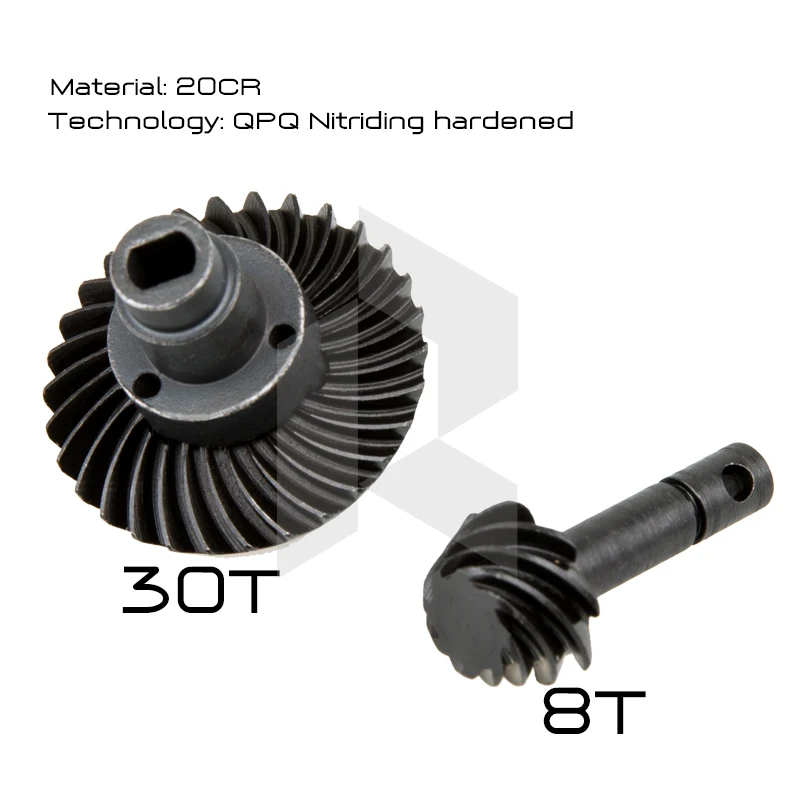 Rhino Hardened Overdrive Portal Axle Shafts Gears For Axial Capra Offset Axles (VP) CNC Full Upgrade Kit