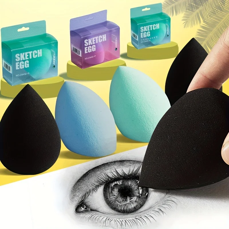 2 pcs Marie's Sketch Blending Eggs for Drawing & Sketching,Make Blending & Shading More Natural,Blending Sponge Tool for Artists