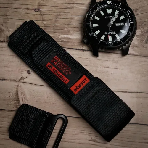 HEMSUT-Correa de reloj militar de nailon para hombre, pulsera deportiva Compatible con Citizen, liberación rápida, 20MM, 22MM