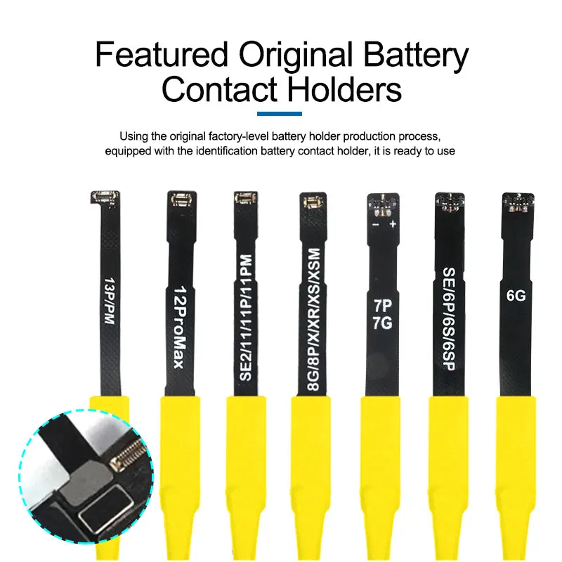 Suporte de contato da bateria original/Snap-to-use/cabo flexível flexível FPC Cabo de alimentação para reparo IP