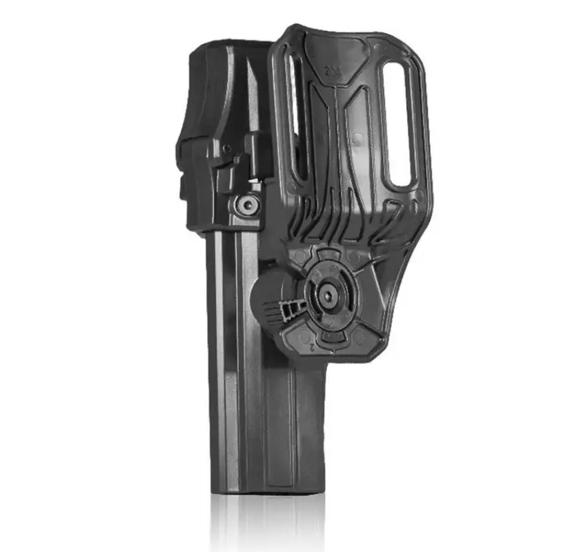 Military-Grade 360° Rotating Polymer Holster Anti-Snatch Quick Draw System Holster For Glock 17/22 Gen 1-5 Durable Lightweight