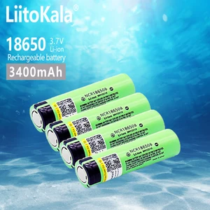 Литиевая аккумуляторная батарея LiitoKala, NCR18650B 34B, 3,7 в, 18650, 3400 мАч