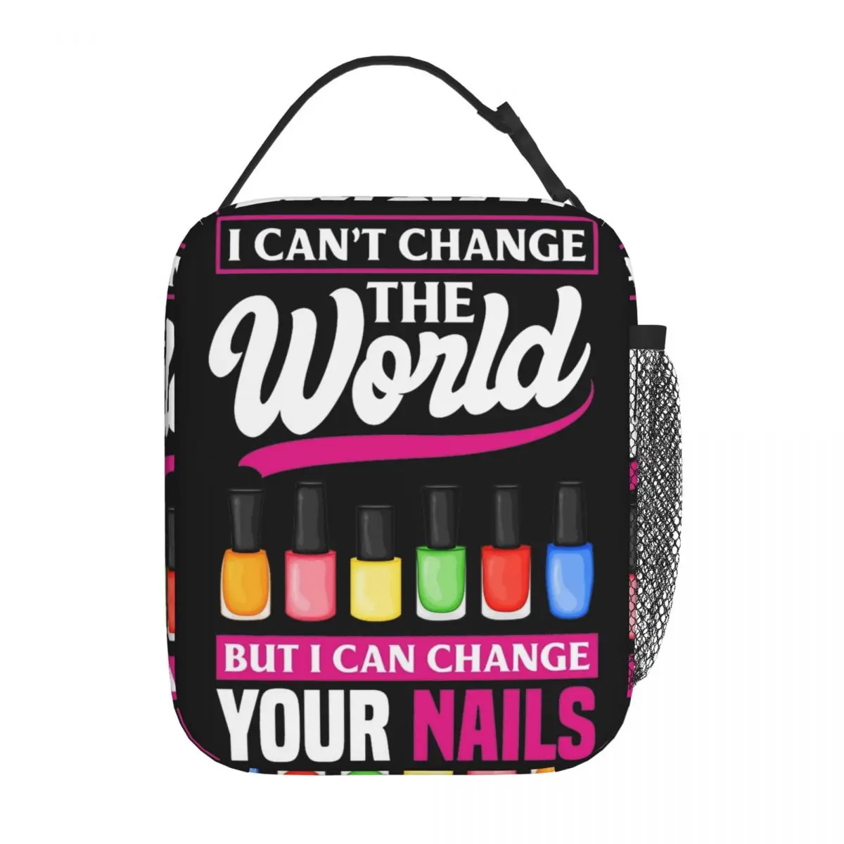 Manicurist Nail Artists Insulated Lunch Bag Nail Polish Pedicurist Product Storage Food Box Unique Design Cooler Thermal