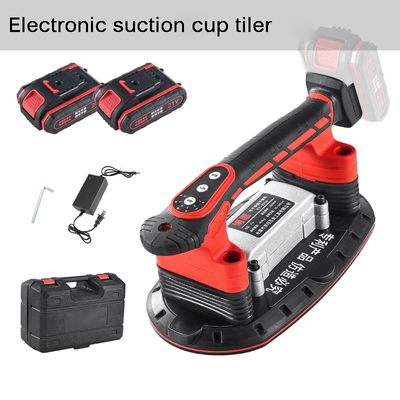 21V Tile Tiling Machine High Loading Capacity Wall Floor Tiles Laying Vibrating Tool Utility Tools with Enlarged Suction Cup