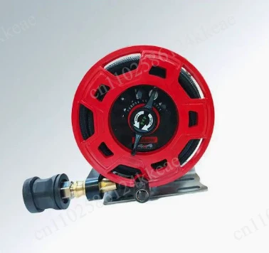 7M all-terrain off-road air pump hose reel manual retractable storage device for vehicle tires