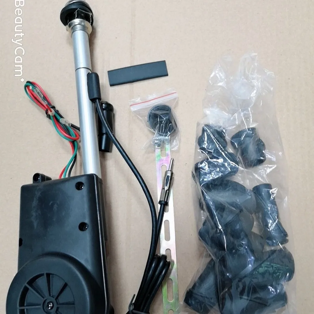 BF-686A Automatic Electric Telescopic Car Antenna Auto Retract AM FM Radio Signal Replacement Aerial