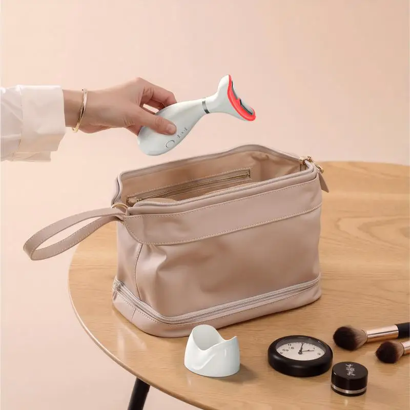 Masseur facial et cou, thérapie par lumière LED 7 couleurs pour le visage, appareil de lifting du visage, outils de massage du visage de beauté pour les soins de la peau