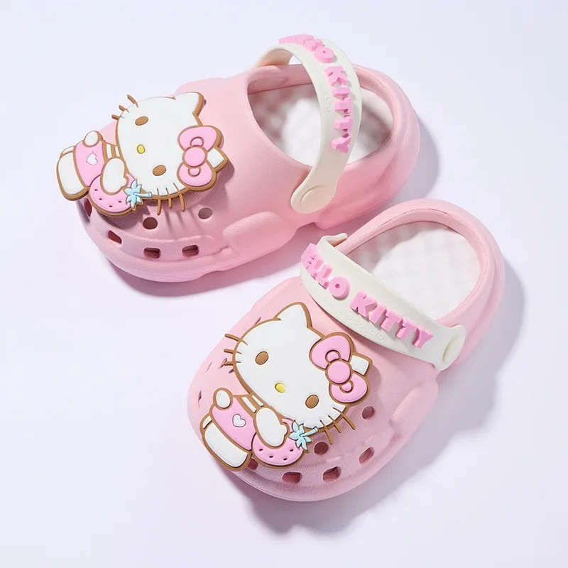 Hello Kitty Sanrio Kawaii Cinnamoroll Kuromi sandali antiscivolo scarpe da spiaggia dolci e semplici cose carine per ragazze