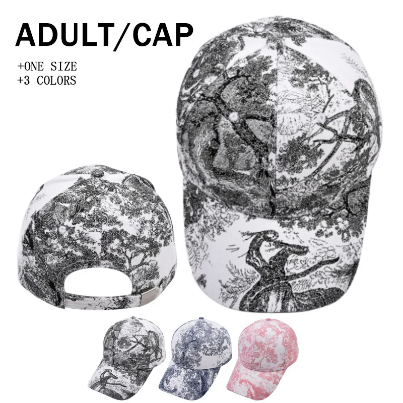 New style branch baseball cap, Chinese-style ladylike fashion duckbill cap, outdoor sun protection hat for women