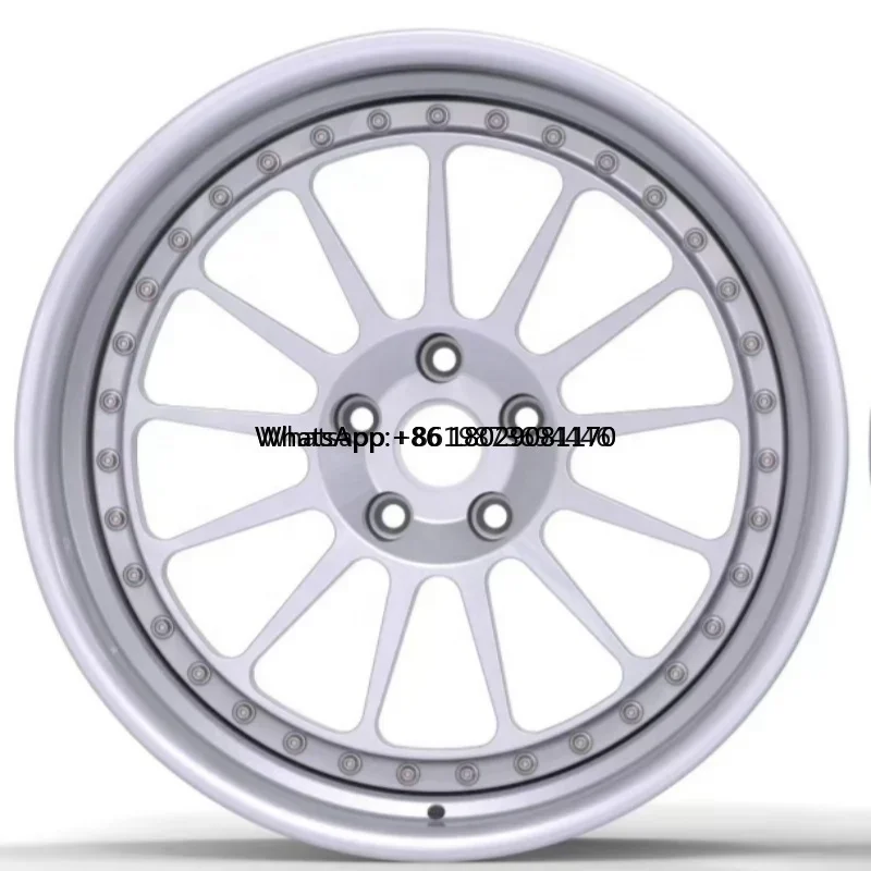 Custom Two Piece Multi Spoke Forged Wheels 16 17 18 19 20 21 22 Inch 5x120 5x114.3 5x120 Passenger Car Wheel Rim for Luxury Cars