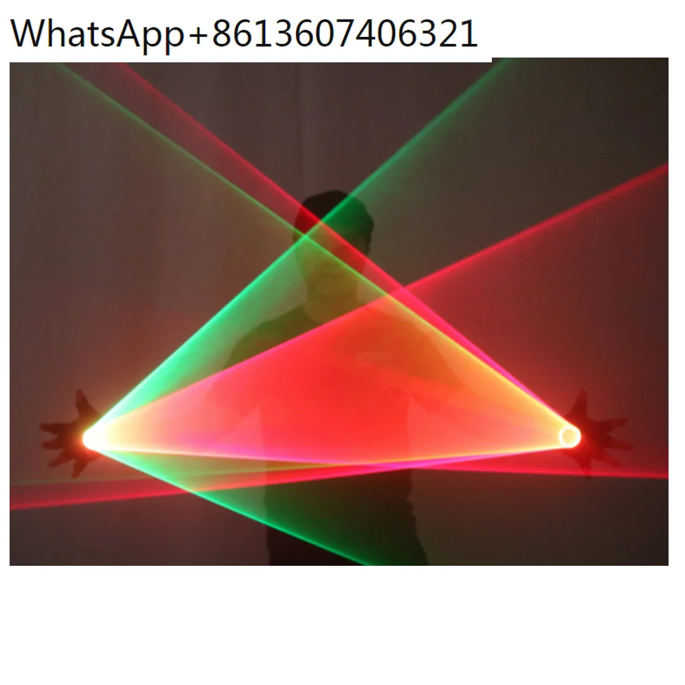 Red 650nm 150mw+Green 532nm 50mw Laser Gloves Vortex Bar Nightclub Glove LED