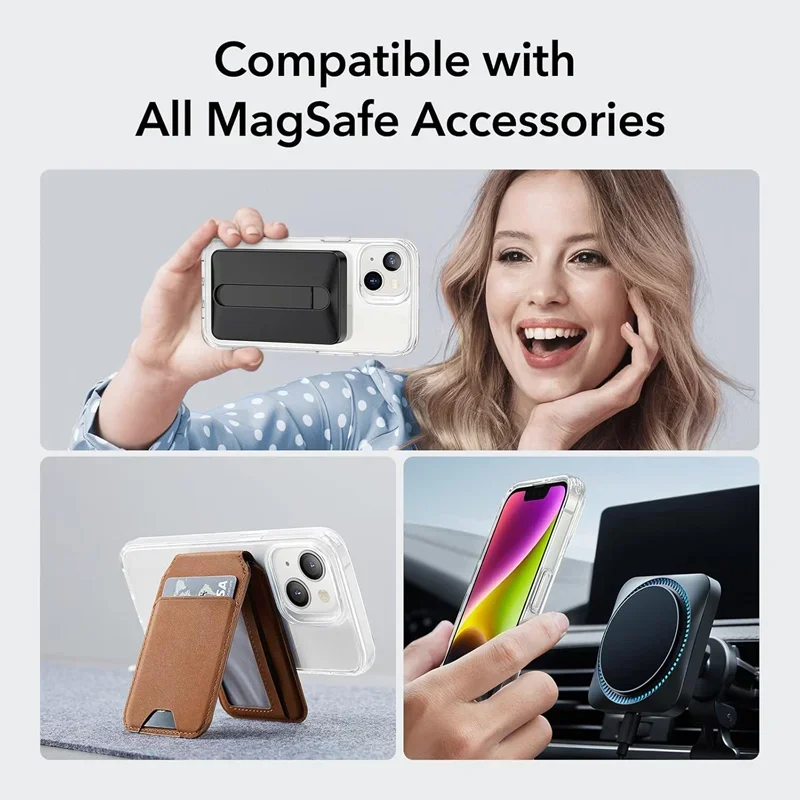 Funda transparente magnética original para Magsafe para iPhone 18 17 16 15 14 Plus 13 12 11 Pro Max carga inalámbrica cubierta trasera 4