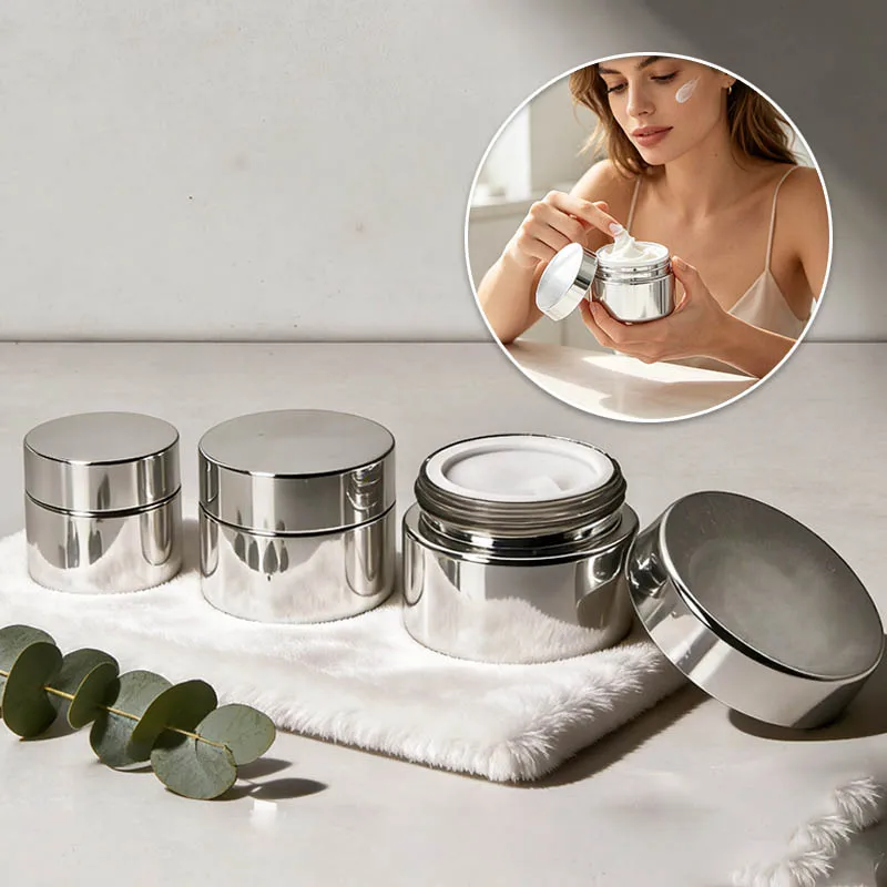 5/10PCS 5-50g Empty Glass Cosmetic Face Cream Jars Round Bottles Nail Glue Travel Makeup Refillable Protable Cosmetics Container