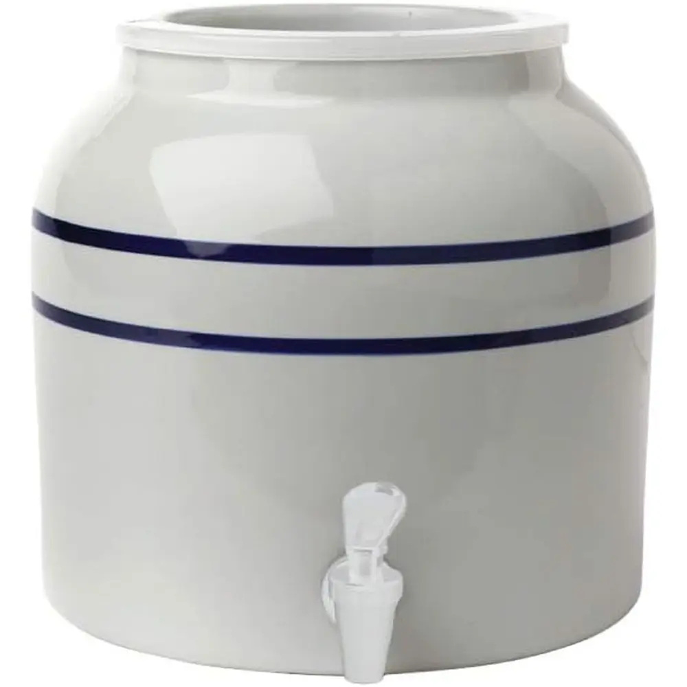 

Фарфоровый диспенсер для воды, классический с синими полосками