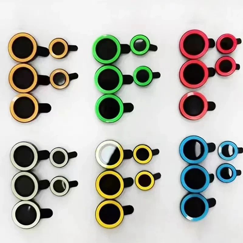 サムスンギャラクシー用の明るい色のレンズリング,強化ガラス,カメラ保護,傷防止キャップ,s25,s24,s23 ultra plus