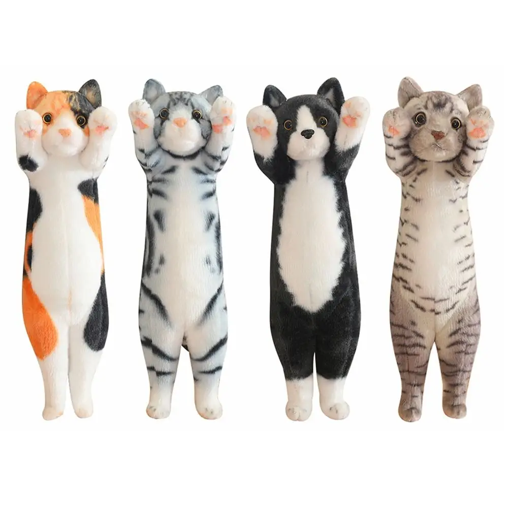 Kawaii Plush Standing Pose Cat Plush Toys 25cm/40cm Calico Cat Tabby Cat Animal Toy Cat Stuffed Dolls Car Decor