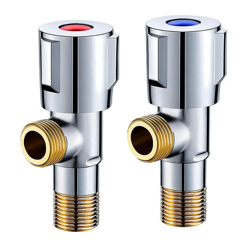 Thickened Brass Triangle Valve Water Heater Three-Way Quick-Opening Toilet Angle Valve