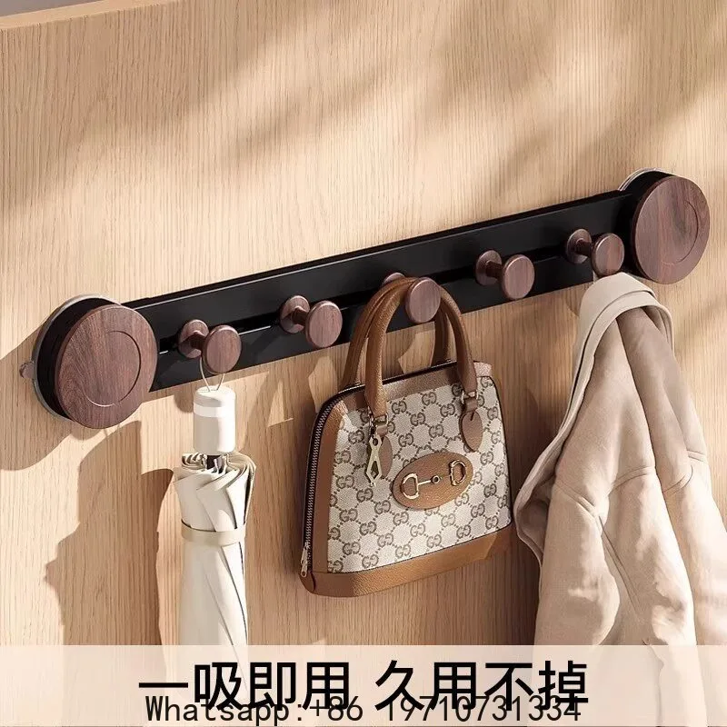 Rotating suction cup hook behind door bathroom kitchen no punching wall wall hanging strong vacuum hanger