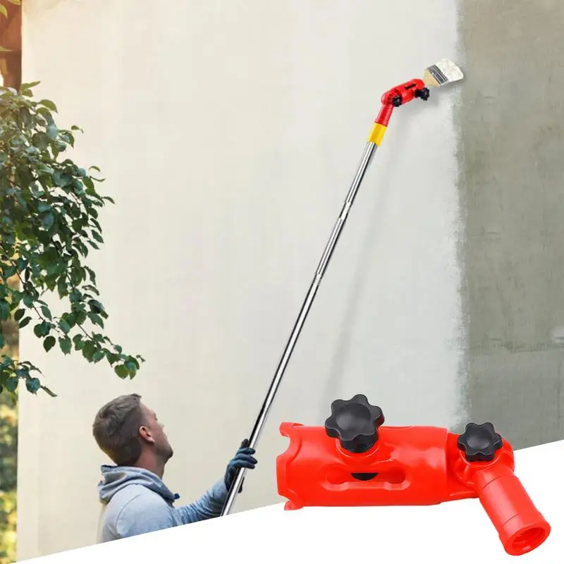 Paint Edger Tool For High Ceilings 180-degree Paint Pole Adapter Paint Roller Holder For Extension Pole Wall Corner Painting