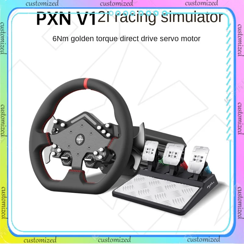 

Original PXN-V12 Lite Racing Game Steering Wheel Simulator for PS4/PS5 Computer Suitable for Forza Motorsport 8/Horizon 4/GT