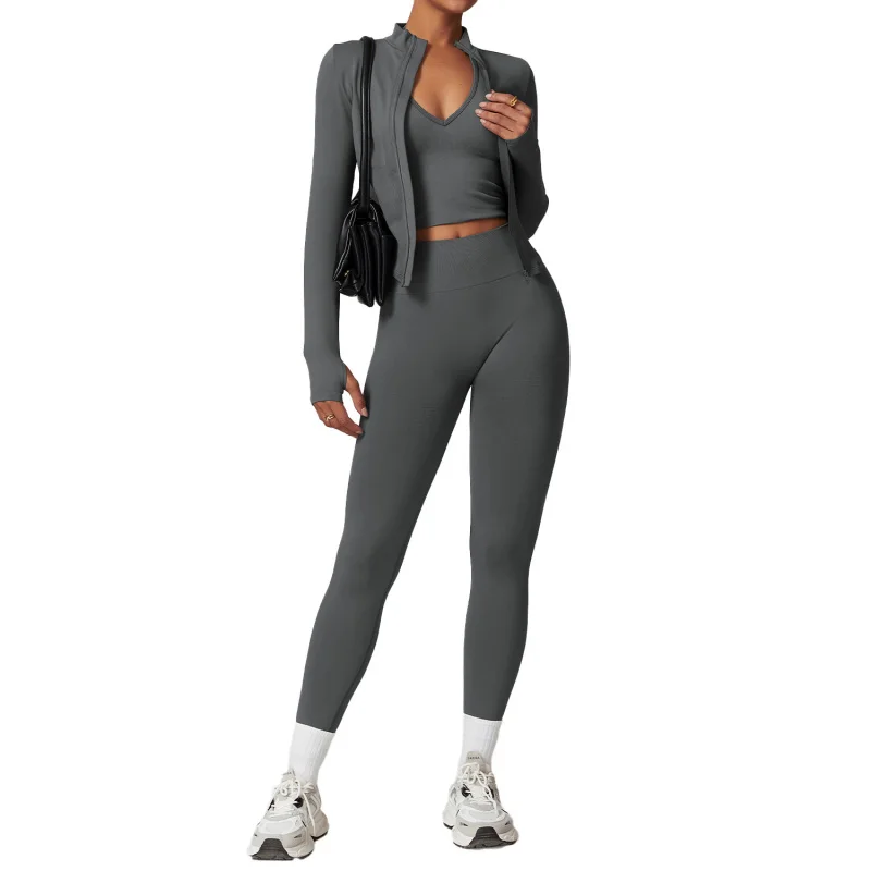 

ZC-Seamless H-Shaped Beauty Back Sports Suit Female Thread Waist Slimming and Hip Lifting Yoga Suit Suit Fitness Yoga Wear7725