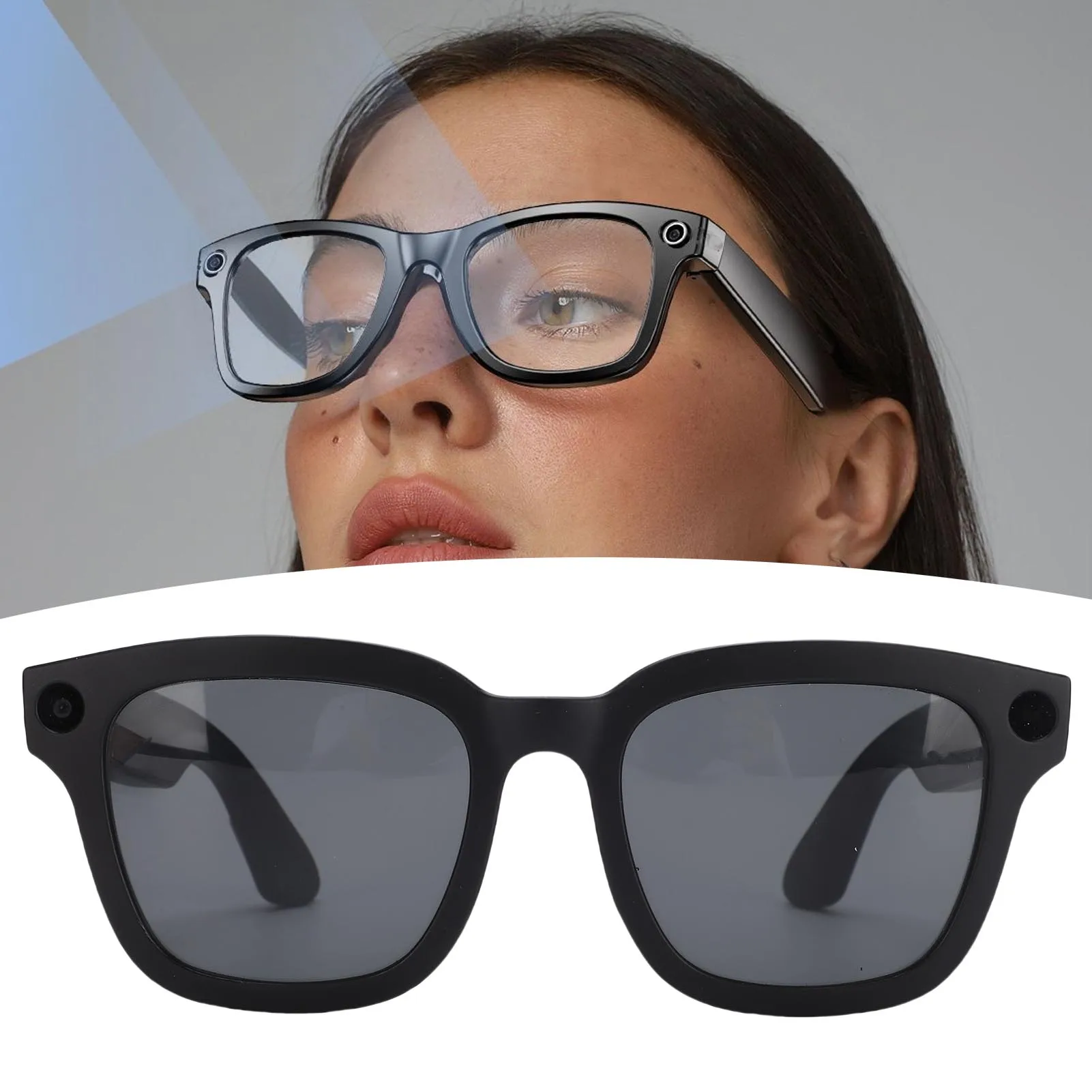 

Smart Camera Glasses Photo Taking Video Recording Camera Glasses Image Recognition 1080P 25 Languages Translation for Travel