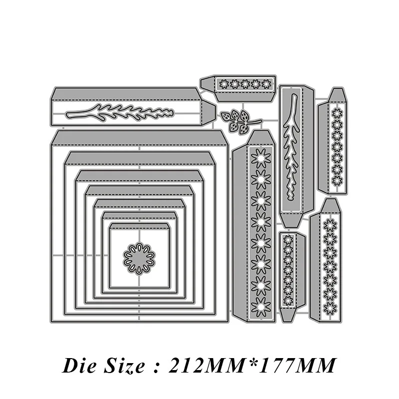 Eksplodujące pudełko metalowe wykrojniki do dekoracji DIY Making kartka z życzeniami sztuka scrapbookingu 2022 New Arrival