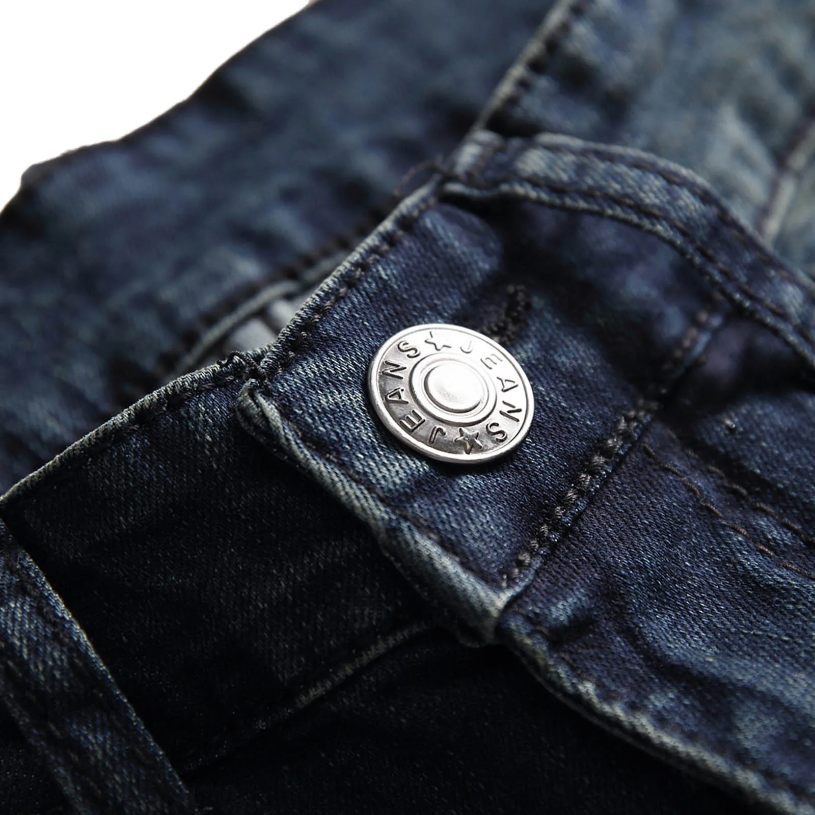 Men Casual High Street Pants Hip Hop Male Jeans Big Pocket Slim Fit Cargo Trousers Biker Jogger Sweatpants pantalones hombre