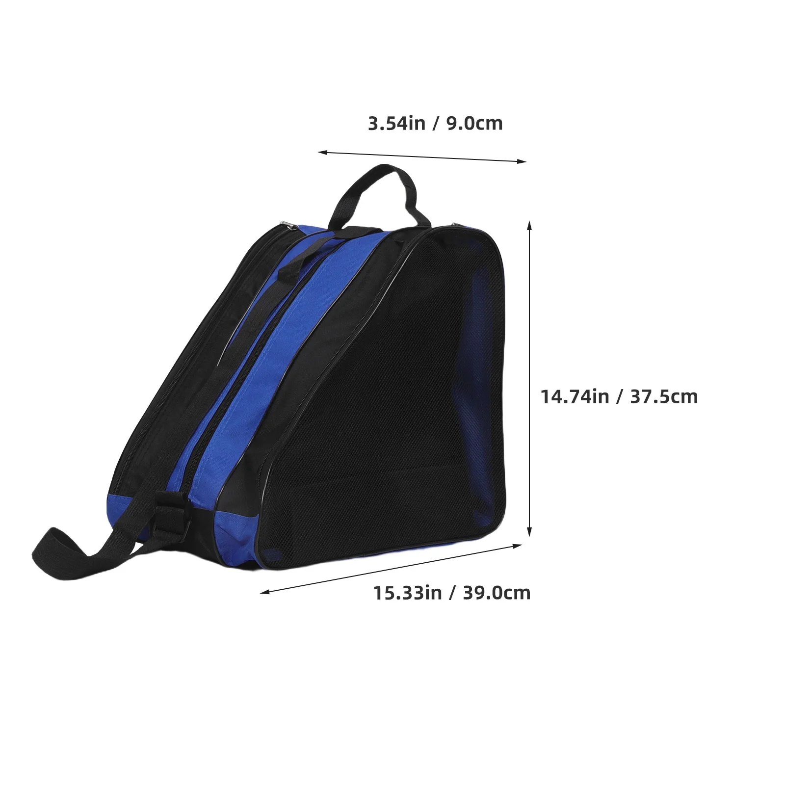 2Pcs Roller Skate Bag Breathable Weather Resistant Thickened Fabric Adjustable Shoulder Strap Roller Storage Backpack