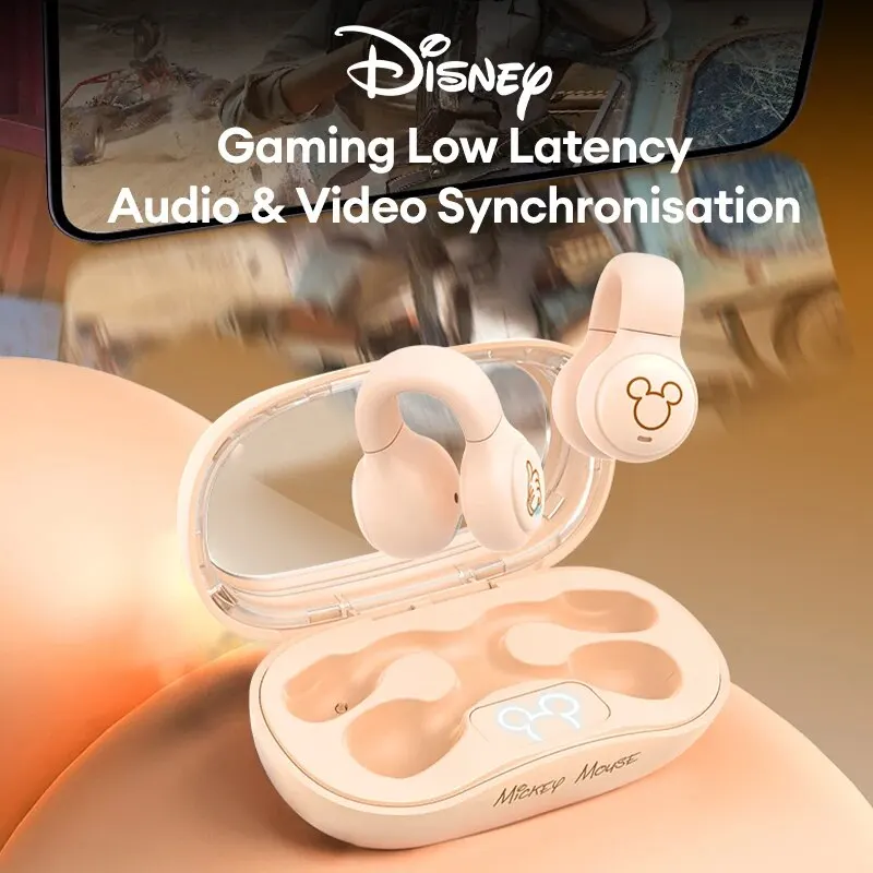 Disney DN12 Wireless Bluetooth Earphones Cute Long Endurance Low Latency AAC Noise Reduction Headphone with Mic Birthday Headset