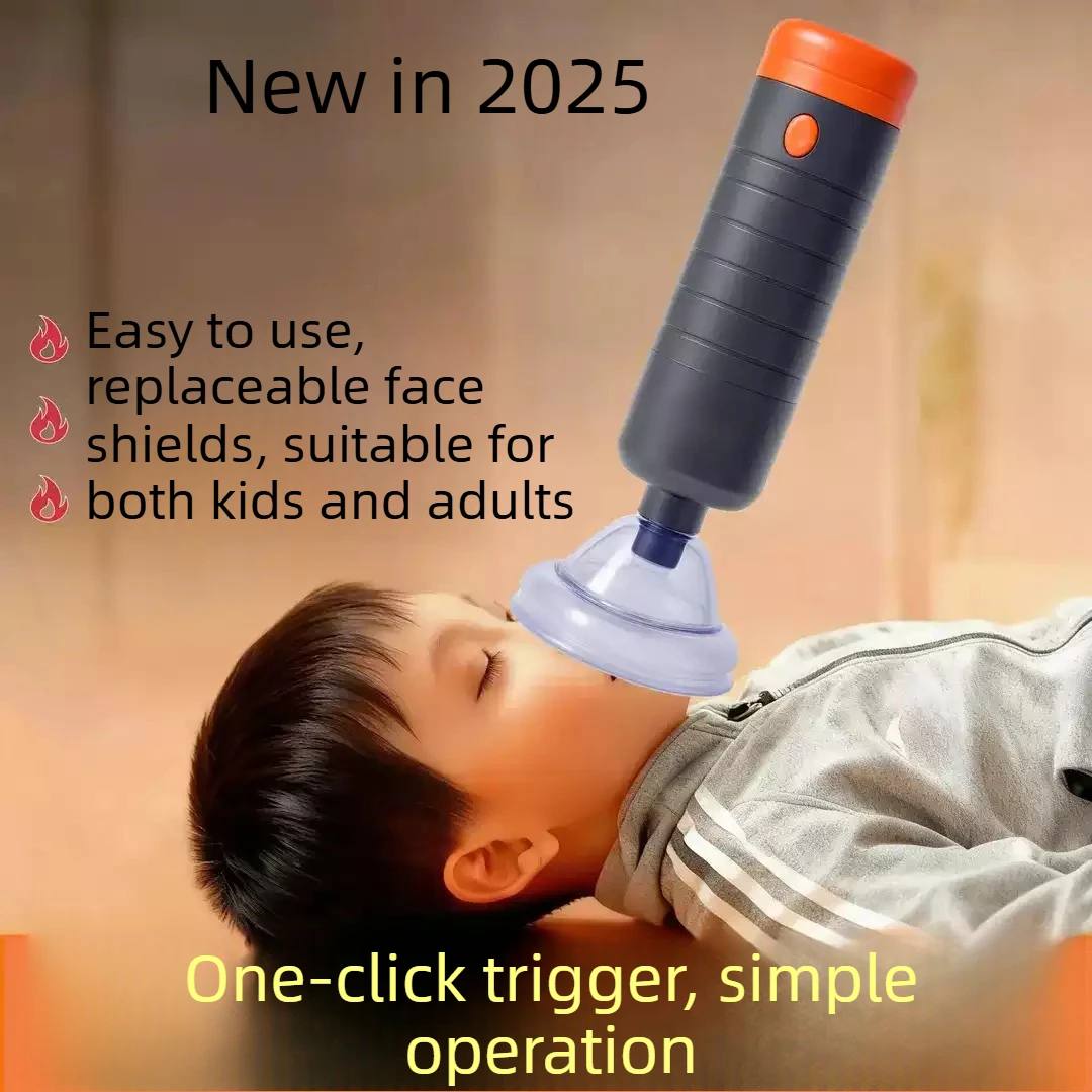 Portable Heimlich Rescue Device First Aid Choking Relief for Adult & Child Emergency CPR Kit for Asphyxia & Airway Clearance