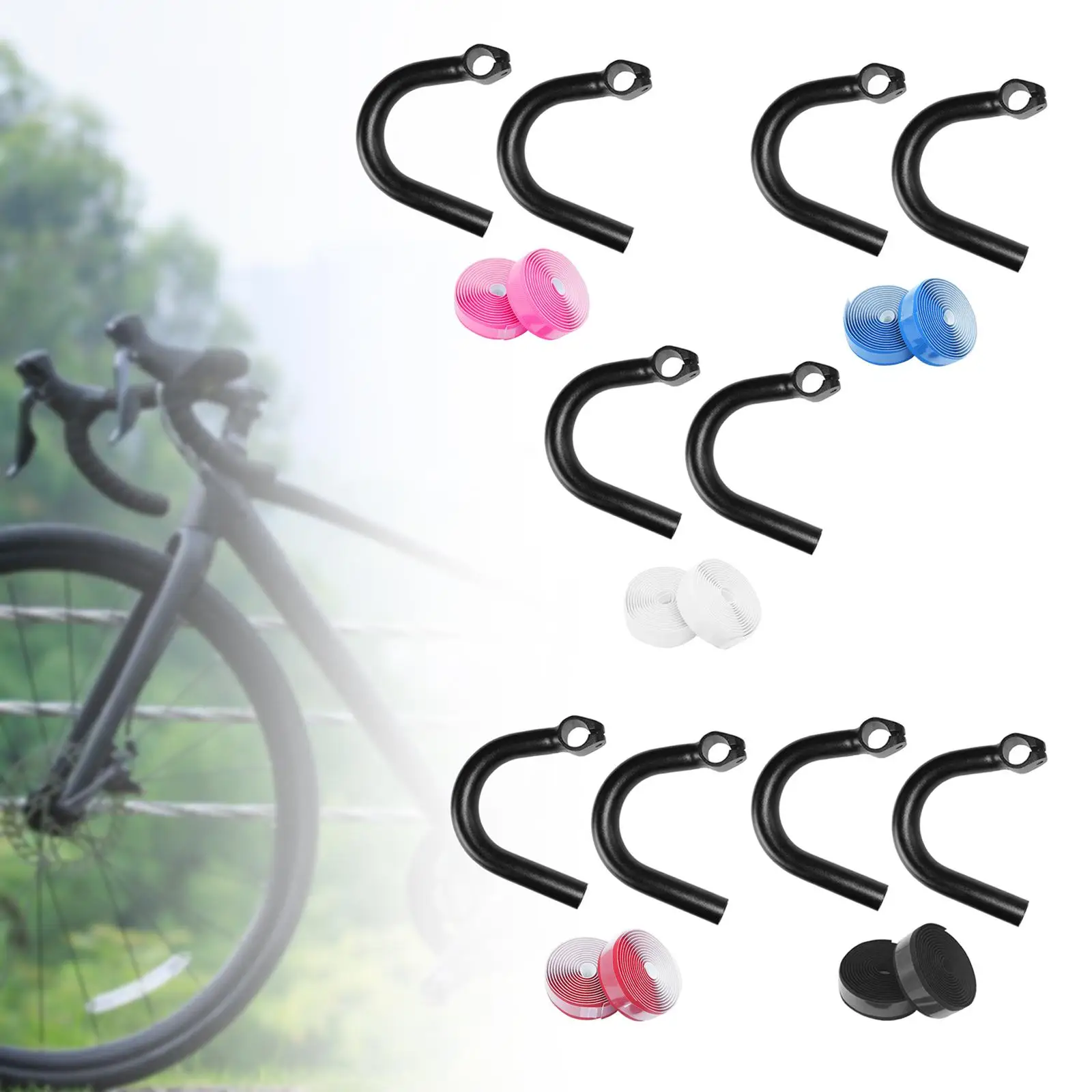 

Bike Handlebar External Angle Bar for Road Bikes Cycling Mountain Bikes