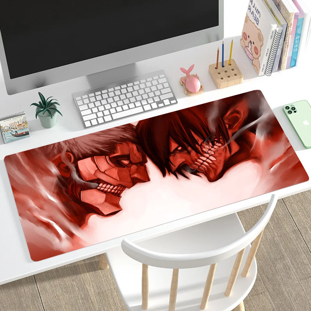 Attack On Titan Mousepad Mouse Mat Desk Mat With Pad Gaming Accessories Prime Gaming XXL Keyboard Pad Padding Mat