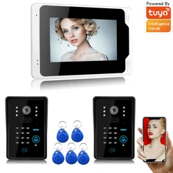 SYSD 7 inch Touch panel Video Doorbell Intercom for Home Video Door Phone with 1080P Camera Tuya WIFI APP