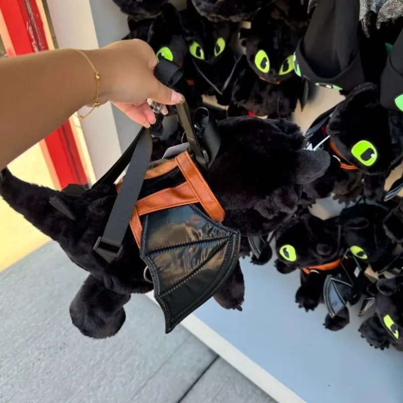 New Kawaii Funny and Cute Cartoon How To Train Your Dragon Toothless Doll Plush Backpack Girl Birthday Gift Christmas Gift