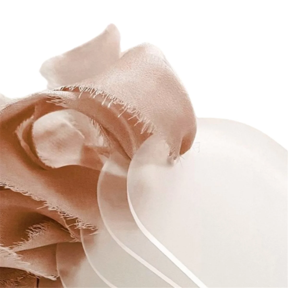 HHTL Elegant Arch Ribbon Wedding Place Cards Acrylic Table Tags with 15 Signage