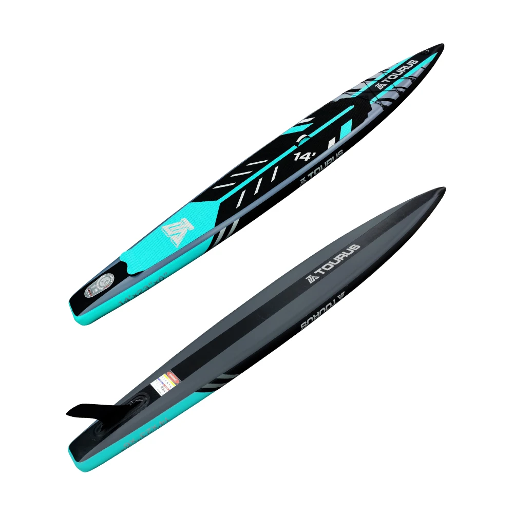 TOURUS Nuevo diseño Paddle Bord Race Board 14 Surf inflable 14" Racing Sup