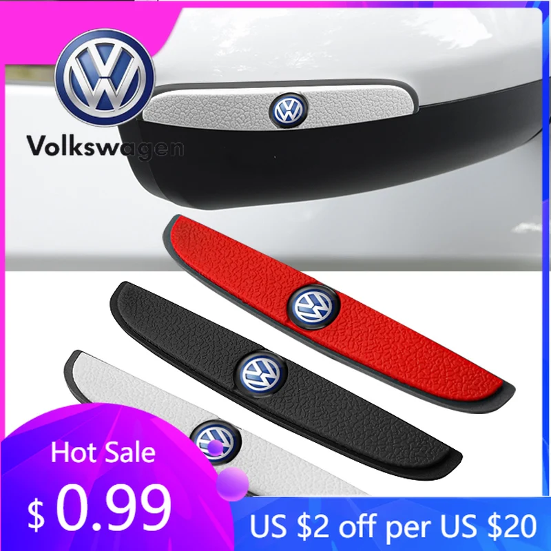 

Для VW Volkswagen Jetta MK5 Golf 4 шт., зеркало заднего вида на дверь автомобиля, наклейки на полосы предотвращения столкновений, аксессуары для Volkswagen GTI Tayr