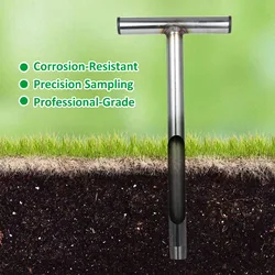 Soil Sampler Probe Stainless Steel Soil Sampling Probe Quick Inspection 12inch/21inch Garden Lawn Maintenance Tool